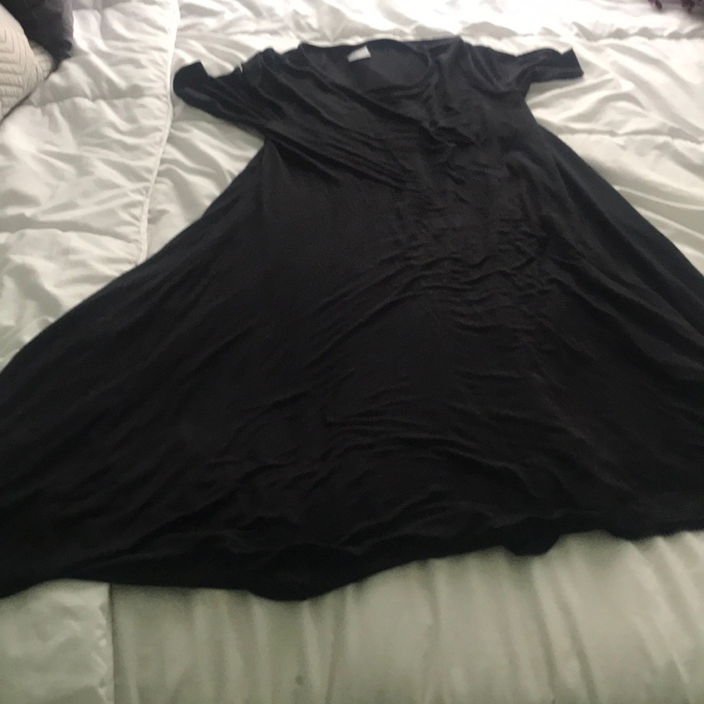 Black silky dress ange&dora